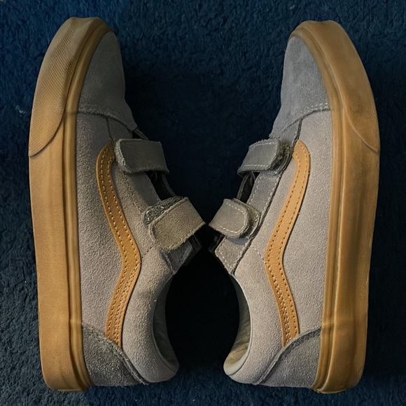 VANS Kids Grey Suede size 3 - Picture 2 of 7